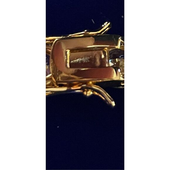 14K Gold Plated Moissanite 8mm Ladies Tennis Bracelet Gift Set Yellow Gold 8 in… - Picture 7 of 7